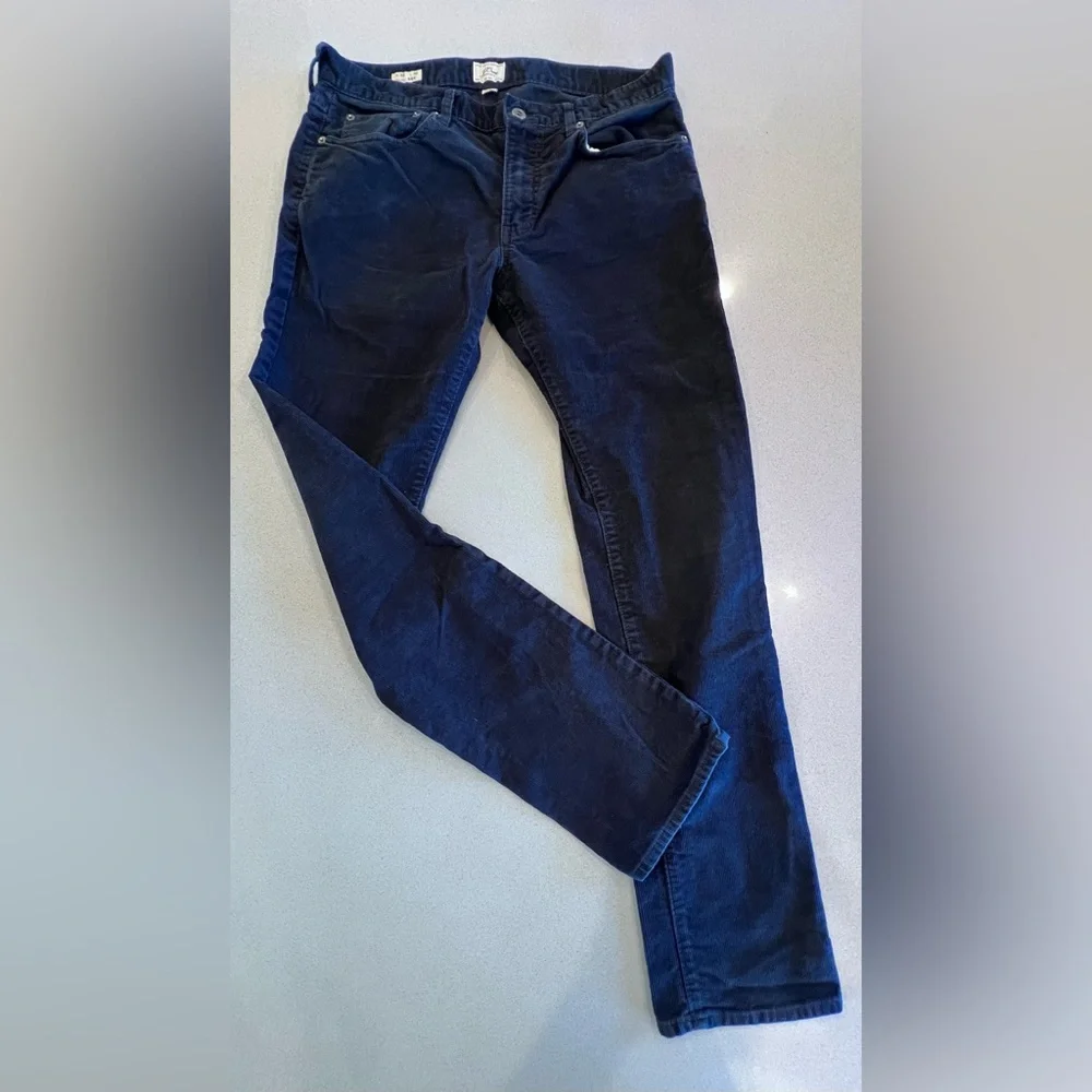 J. Crew Corduroy Navy/Black Pants Style 484 W32 L32
